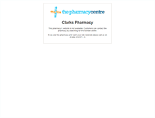 Tablet Screenshot of clarks-pharmacy.thepharmacycentre.com