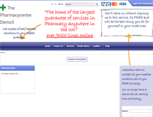 Tablet Screenshot of demo3.thepharmacycentre.com