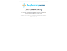 Tablet Screenshot of lancelanepharmacy.thepharmacycentre.com